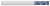 0.2500" (1/4) Cutter DIA x 0.0100" Radius x 1.5000" (1-1/2) Length of Cut Carbide Corner Radius End Mill, 4 Flutes, AlTiN Coated  TITAN USA  SKU TITUS1-TC74687