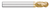 0.5000" (1/2) Cutter DIA x 1.0000" (1) Length of Cut Carbide Ball End Mill, 4 Flutes, TiN Coated  TITAN USA  SKU TITUS1-TC95750