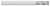 0.2500" (1/4) Cutter DIA x 0.0450" Radius x 1.5000" (1-1/2) Length of Cut Carbide Corner Radius End Mill, 4 Flutes, Uncoated  TITAN USA  SKU TITUS1-TC74515