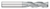 0.3750" (3/8) Cutter DIA x 1.0000" (1) Length of Cut Carbide Square End Mill, 3 Flutes, TiCN Coated  TITAN USA  SKU TITUS1-TC95325