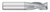 0.5000" (1/2) Cutter DIA x 1.0000" (1) Length of Cut Carbide Square End Mill, 3 Flutes, TiCN Coated