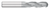 0.3750" (3/8) Cutter DIA x 1.0000" (1) Length of Cut Carbide Ball End Mill, 3 Flutes, TiCN Coated  TITAN USA  SKU TITUS1-TC92124