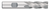 0.3750" (3/8) Cutter DIA x 0.7500" (3/4) Length of Cut Cobalt Square End Mill, 4 Flutes, Uncoated  TITAN USA  SKU TITUS1-TE82317