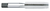 1/4-28 Size x 1.0000" (1) Thread Length x H3 Limit x 0.2550" Shank DIA, High Speed Steel Hand Tap - Left Hand, 4 Flutes, Uncoated