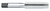6-32 Size x 0.6875" (11/16) Thread Length x H2 Limit x 0.1410" Shank DIA, High Speed Steel Hand Tap - Left Hand, 3 Flutes, Uncoated