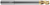 3 FL - Corner Radius - 35° Helix - 0.2500" (1/4) Cutter DIA x 0.2500" (1/4) Shank DIA x 0.0100" Radius x 0.3750" (3/8) LOC x 4.0000" (4) OAL x 2.5000" (2-1/2) Reach - ZPLUS Coated