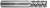 5 FL - Corner Radius - 0.1250" (1/8) Cutter DIA x 0.2500" (1/4) Shank DIA x 0.0300" Radius x 0.3750" (3/8) LOC x 2.5000" (2-1/2) OAL  - Uncoated
