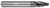 4 FL - Oval - 0.5000" (1/2) Cutter DIA x 0.5000" (1/2) Shank DIA x 4.0000" (4) Major Radius x 0.1250" (1/8) Tip Radius x 1.1013" LOC x 3.0000" (3) OAL  - NPLUS Coated