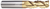 3 FL - Corner Radius - 35° Helix - 0.2500" (1/4) Cutter DIA x 0.2500" (1/4) Shank DIA x 0.0300" Radius x 0.7500" (3/4) LOC x 2.5000" (2-1/2) OAL  - ZPLUS Coated