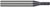 4 FL - 0.0620" (1/16) Cutter DIA x 0.0100" Radius x 0.0500" LOC - AlTiN Coated  TITAN USA  SKU TITUS1-TC50457