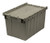 Distribution Bin, Heavy Duty Attached Top Container, 15"W x 21-3/4"D x 12-3/4"H overall size, Gray, Gray, HDPE, QDC2115-12