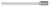 BUR SA-43L3 1/8 DC CYLIND SHAPE, 1/8 SHK, TB19287  TITAN USA  SKU TITUS1-TB19287