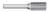 BUR SA-4 7/16 DC CYLIND SHAPE, 1/4 SHK, TB19327  TITAN USA  SKU TITUS1-TB19327