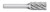 BUR SA-1NF 1/4 SC CYLIND SHAPE, FOR ALUM, 1/4 SHK, TB19592  TITAN USA  SKU TITUS1-TB19592