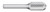 BUR SC-4 7/16 SC CYLIND BALL NOSE, 1/4 SHK, TB19363  TITAN USA  SKU TITUS1-TB19363