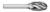 BUR SE-6NF 5/8 SC EGG SHAPE FOR ALUM, 1/4 SHK, TB19608  TITAN USA  SKU TITUS1-TB19608