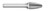 BUR SF-15 3/4 SC ROUND NOSE TREE, 1/4 SHK, TB19394  TITAN USA  SKU TITUS1-TB19394