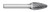 BUR SF-7 3/4 DC ROUND NOSE TREE, 1/4 SHK, TB19405  TITAN USA  SKU TITUS1-TB19405