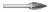 BUR SG-61 3/32 DC POINTED TREE SHAPE, 3/32 SHK, TB19938  TITAN USA  SKU TITUS1-TB19938