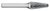 Tool # SL-53, 0.1875" (3/16) Cutter DIA x 0.5000" (1/2) LOC x 0.1250" (1/8) Shank DIA x 1.5000" (1-1/2) OAL,Carbide Double Cut  - Uncoated, TB19484