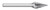 BUR SM-42L2 1/8 SC POINTED CONE SHAPE, 1/8 SHK, TB19062  TITAN USA  SKU TITUS1-TB19062