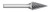 BUR SM-42 1/8 DC POINTED CONE SHAPE, 1/8 SHK, TB19446  TITAN USA  SKU TITUS1-TB19446