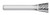 BUR SN-4 1/2 DC INVERT TAPER SHAPE, 1/4 SHK, TB19541  TITAN USA  SKU TITUS1-TB19541