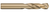 0.4375" (7/16) Drill DIA x 2.0625" (2-1/16) Flute Length - 2 FL - Gold Oxide Finish, CD32528