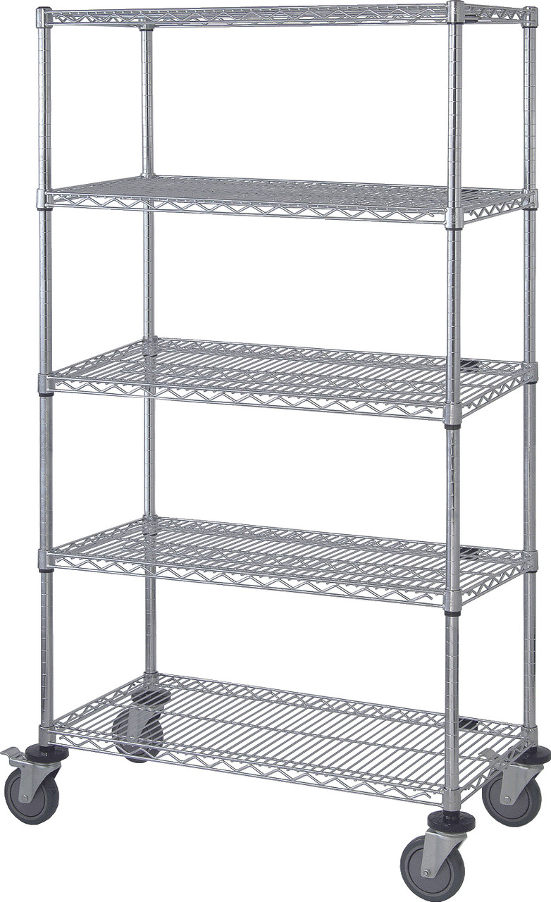 69" HIGH, 5 SHELVES