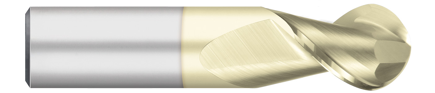 For Aluminum-2 Flute-Ball-45° Helix