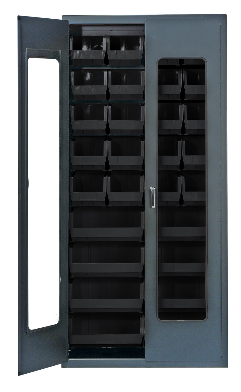 CLEAR DOOR BIN CABINETS