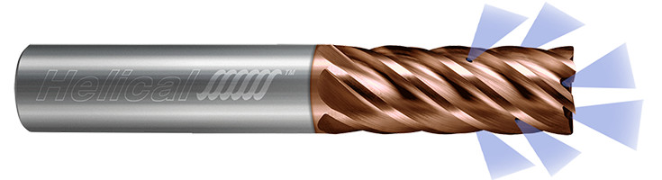 6 Flute - Corner Radius - Coolant Through - Variab