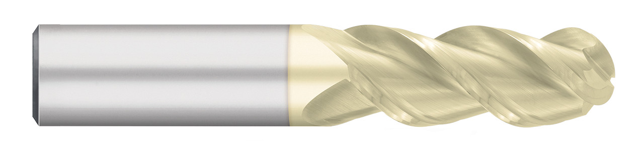 For Aluminum-3 Flute-Ball-45° Helix