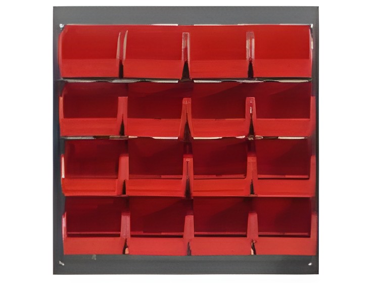 LOUVERED PANELS WITH BINS