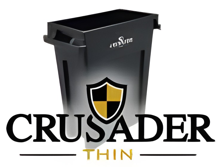 CRUSADER THIN TRASH CANS
