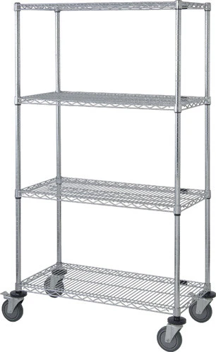 80" HIGH, 4 SHELVES, LABEL HOLDERS