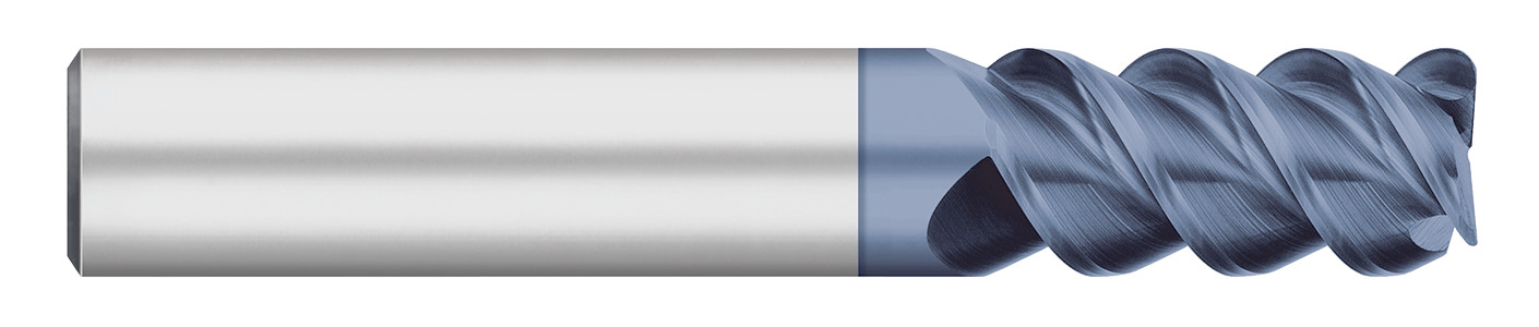 3 Flute-Corner Radius-60° Helix
