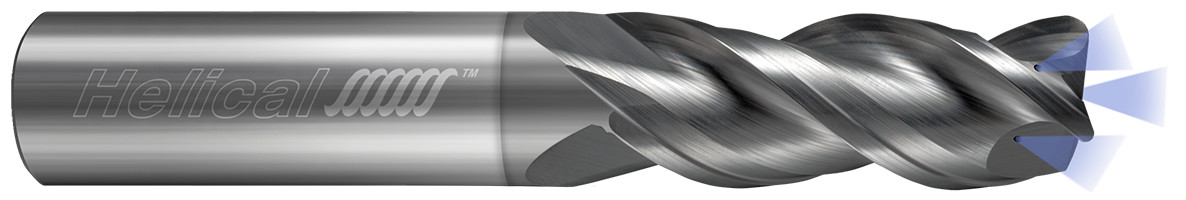 Flute - Corner Radius - 40° Helix - Variable Pitch