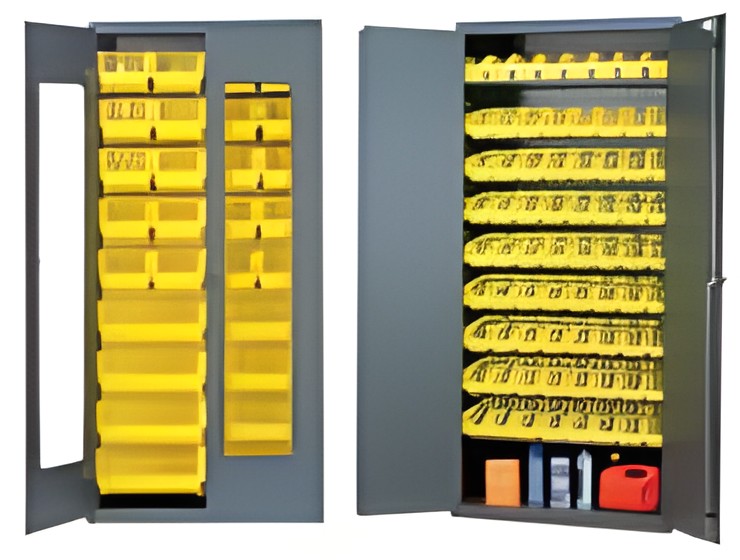 STORAGE CABINETS WITH BINS