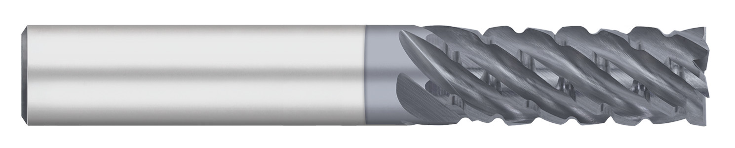 Variable Index End Mills-6 Flute-Square-Chipbreake