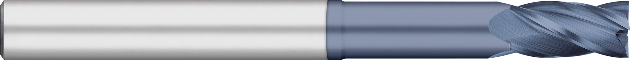 4 Flute-Square-30° Helix-Long Reach