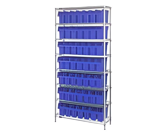 WIRE SHELVING SYSTEMS WITH BINS