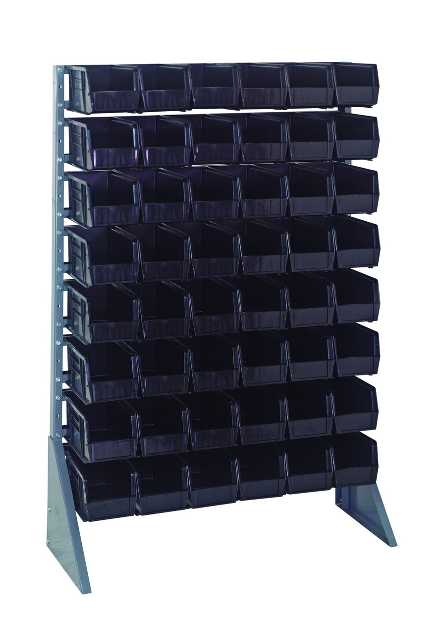 RAIL RACK WITH STACK AND HANG BINS