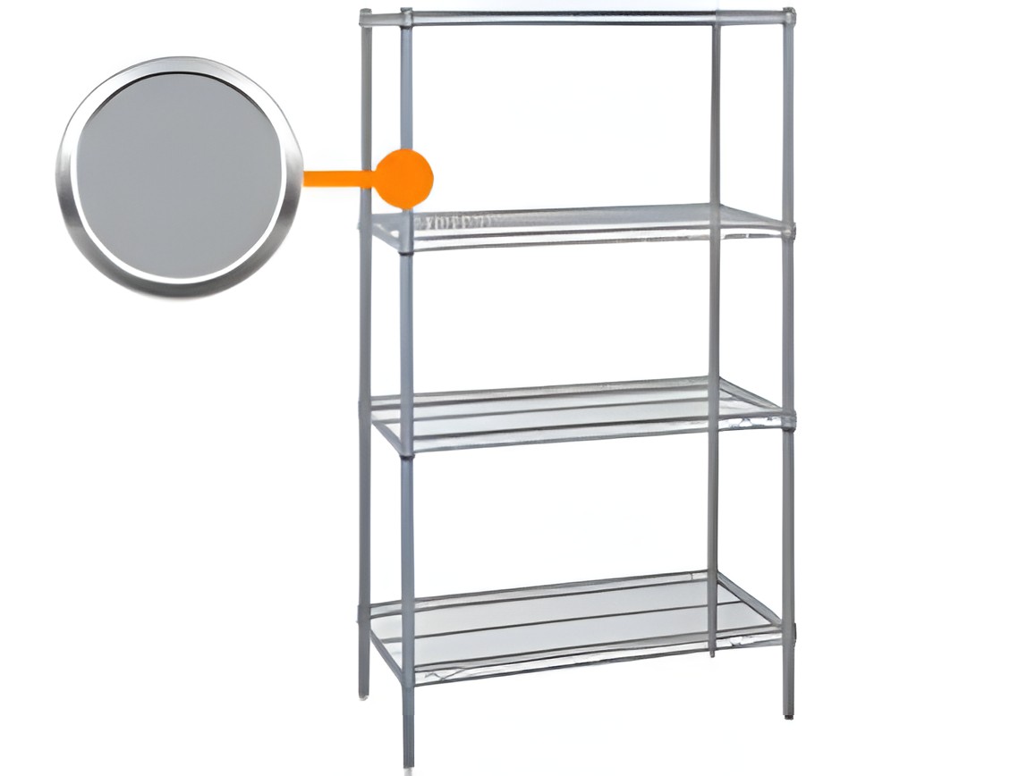GRAY EPOXY WIRE SHELVING