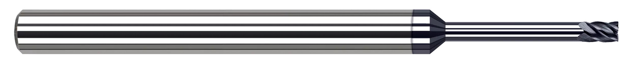 Square-For Steels Up to 55 Rc-Long Reach, Stub Flu