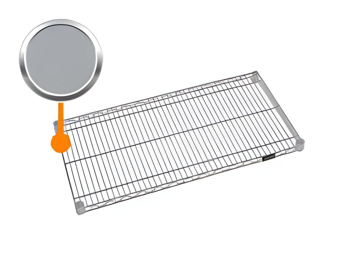 GRAY EPOXY WIRE SHELVES
