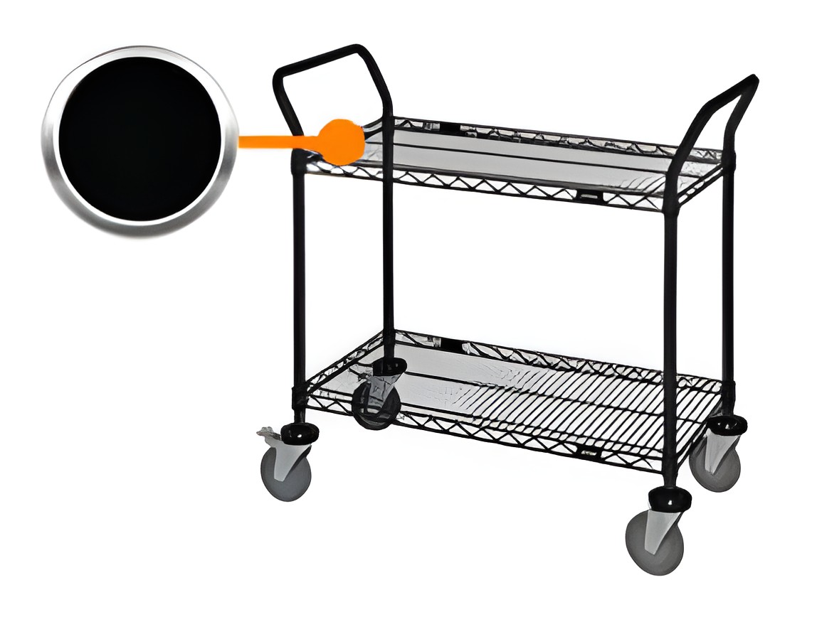 BLACK EPOXY UTILITY CARTS