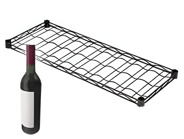 BLACK EPOXY WINE SHELVING