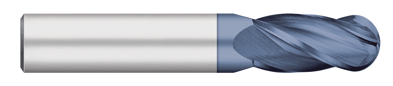4 Flute-Ball-30° Helix-Metric