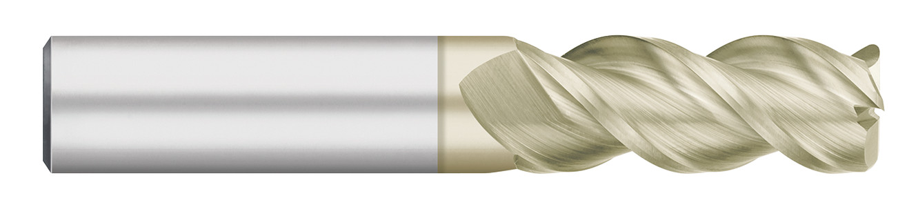 For Aluminum-3 Flute-Corner Radius-45° Helix
